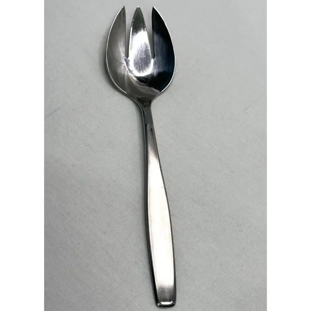 Vtg Rogers Cutlery Co. Cold Meat Serving Fork‎ 7.5” I S Stainless Modern Living